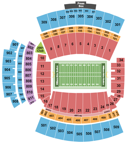 Williams-Brice Stadium Palmetto Bowl Seating Chart